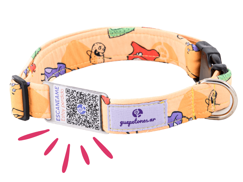Collar QR Guapetones con identificación digital